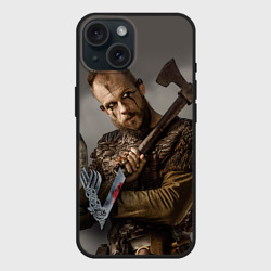 Чехол силиконовый для Apple iPhone 15 матовый Флоки