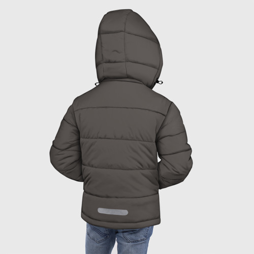 Зимняя куртка для мальчиков 3D с принтом Флоки, вид сзади #2