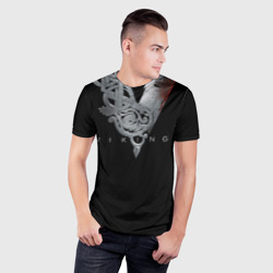 Мужская футболка 3D Slim Эмблема Викингов - фото 2