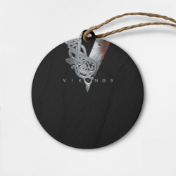 Деревянная игрушка круг Эмблема Викингов