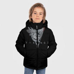 Зимняя куртка для мальчиков 3D Эмблема Викингов - фото 2