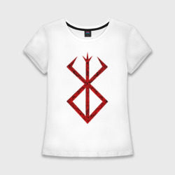 Женская футболка хлопок Slim Берсерк клеймо