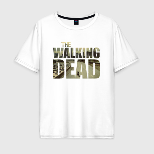 Мужская футболка оверсайз из хлопка с принтом The Walking Dead, вид спереди №1