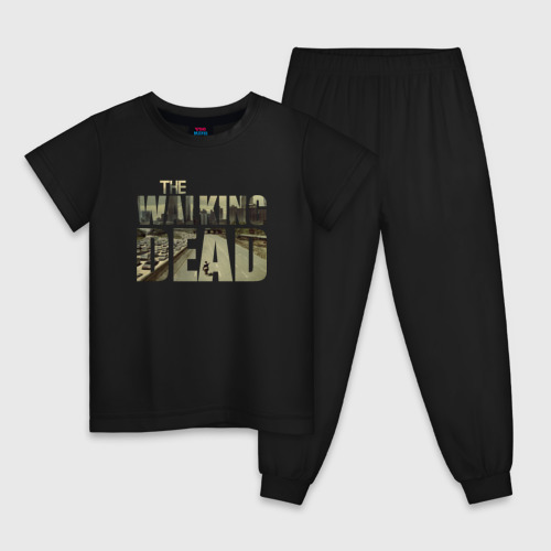 Детская пижама хлопок с принтом The Walking Dead, вид спереди #2