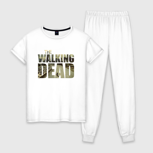 Женская пижама хлопок с принтом The Walking Dead, вид спереди #2