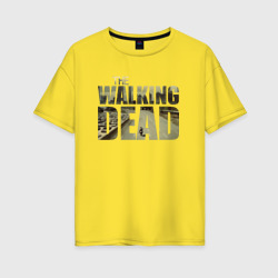 Женская футболка хлопок Oversize The Walking Dead