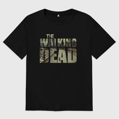 Женская футболка хлопок Oversize с принтом The Walking Dead, вид спереди #2