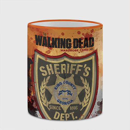 Кружка с полной запечаткой The Walking Dead, цвет Кант оранжевый - фото 4