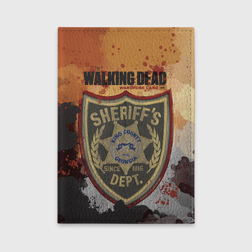 Обложка для автодокументов The Walking Dead, цвет красный