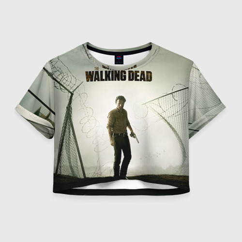 Женская футболка Crop-top 3D The Walking Dead, цвет 3D печать