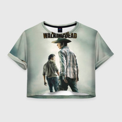 Женская футболка Crop-top 3D The Walking Dead