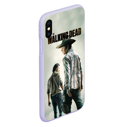 Чехол для iPhone XS Max матовый The Walking Dead, цвет светло-сиреневый - фото 3