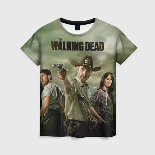 Женская футболка 3D с принтом The Walking Dead, вид спереди #2