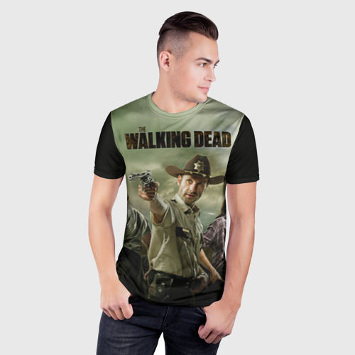 Мужская футболка 3D Slim The Walking Dead, цвет 3D печать - фото 3