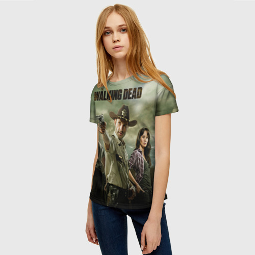 Женская футболка 3D с принтом The Walking Dead, фото на моделе #1