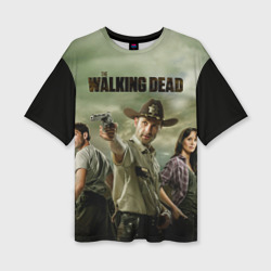 Женская футболка oversize 3D The Walking Dead