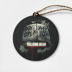 Деревянная игрушка круг The Walking Dead