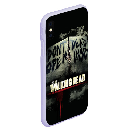 Чехол для iPhone XS Max матовый The Walking Dead, цвет светло-сиреневый - фото 3