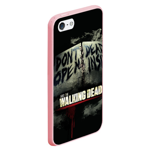 Чехол для iPhone 5/5S матовый The Walking Dead, цвет баблгам - фото 3