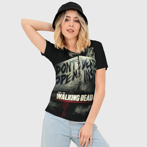 Женская футболка 3D Slim The Walking Dead, цвет 3D печать - фото 3