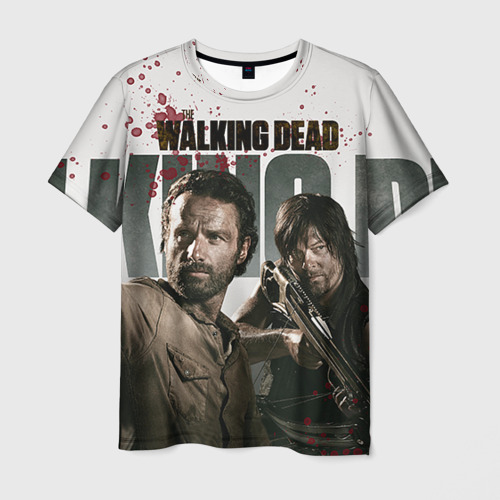 Мужская футболка с принтом The Walking Dead, вид спереди №1