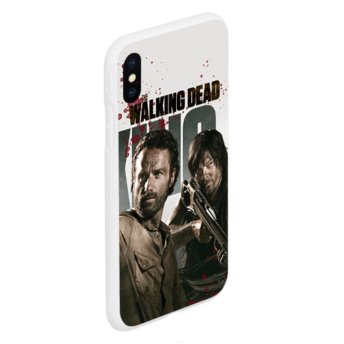 Чехол для iPhone XS Max матовый The Walking Dead, цвет белый - фото 3