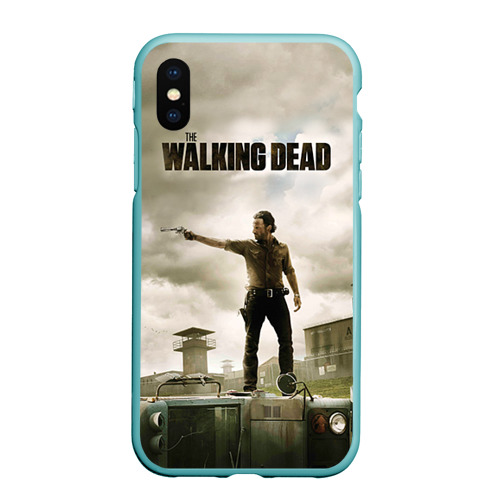 Чехол для iPhone XS Max матовый The Walking Dead, цвет мятный