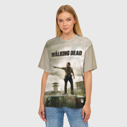 Женская футболка oversize 3D The Walking Dead - фото 2