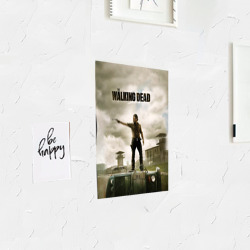 Постер с принтом The Walking Dead для любого человека, вид спереди №3. Цвет основы: белый