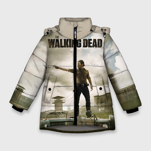 Зимняя куртка для девочек 3D The Walking Dead, цвет светло-серый