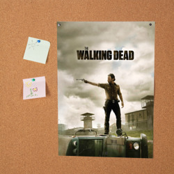 Постер с принтом The Walking Dead для любого человека, вид спереди №2. Цвет основы: белый