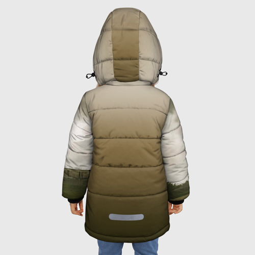 Зимняя куртка для девочек 3D The Walking Dead, цвет светло-серый - фото 4