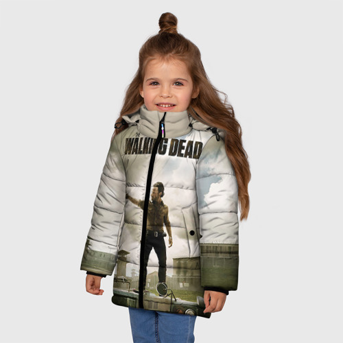 Зимняя куртка для девочек 3D The Walking Dead, цвет светло-серый - фото 3
