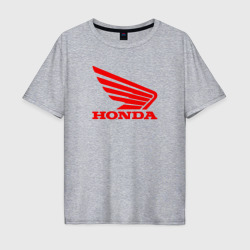 Мужская футболка хлопок Oversize Honda Red