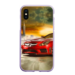 Чехол для iPhone XS Max матовый Mercedes