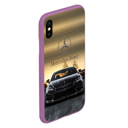 Чехол для iPhone XS Max матовый Mercedes - фото 2