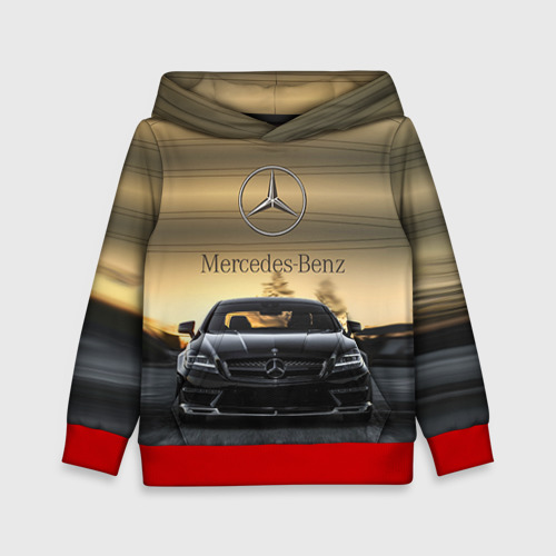 Детская толстовка 3D Mercedes, цвет красный