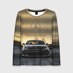 Женский лонгслив 3D Mercedes