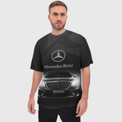 Мужская футболка oversize 3D Mercedes-Benz - фото 2