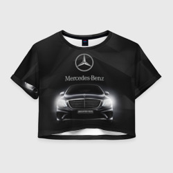 Женская футболка Crop-top 3D Mercedes-Benz