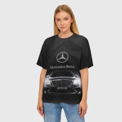 Женская футболка oversize 3D Mercedes-Benz - фото 2