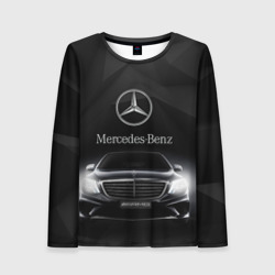 Женский лонгслив 3D Mercedes-Benz