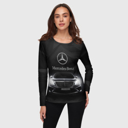 Женский лонгслив 3D Mercedes-Benz - фото 2