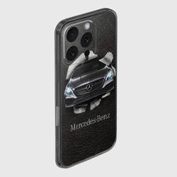 Чехол для iPhone 16 Pro силиконовый с защитой камеры Mercedes - фото 2