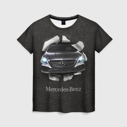 Женская футболка 3D Mercedes