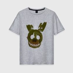 Женская футболка хлопок Oversize FNAF Springtrap