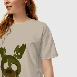 Женская футболка хлопок Oversize FNAF Springtrap - фото 2