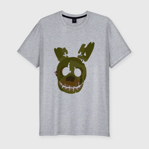 Мужская футболка хлопок Slim FNAF Springtrap, цвет меланж