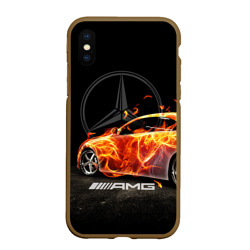 Чехол для iPhone XS Max матовый Mercedes