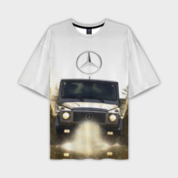 Мужская футболка oversize 3D Mercedes